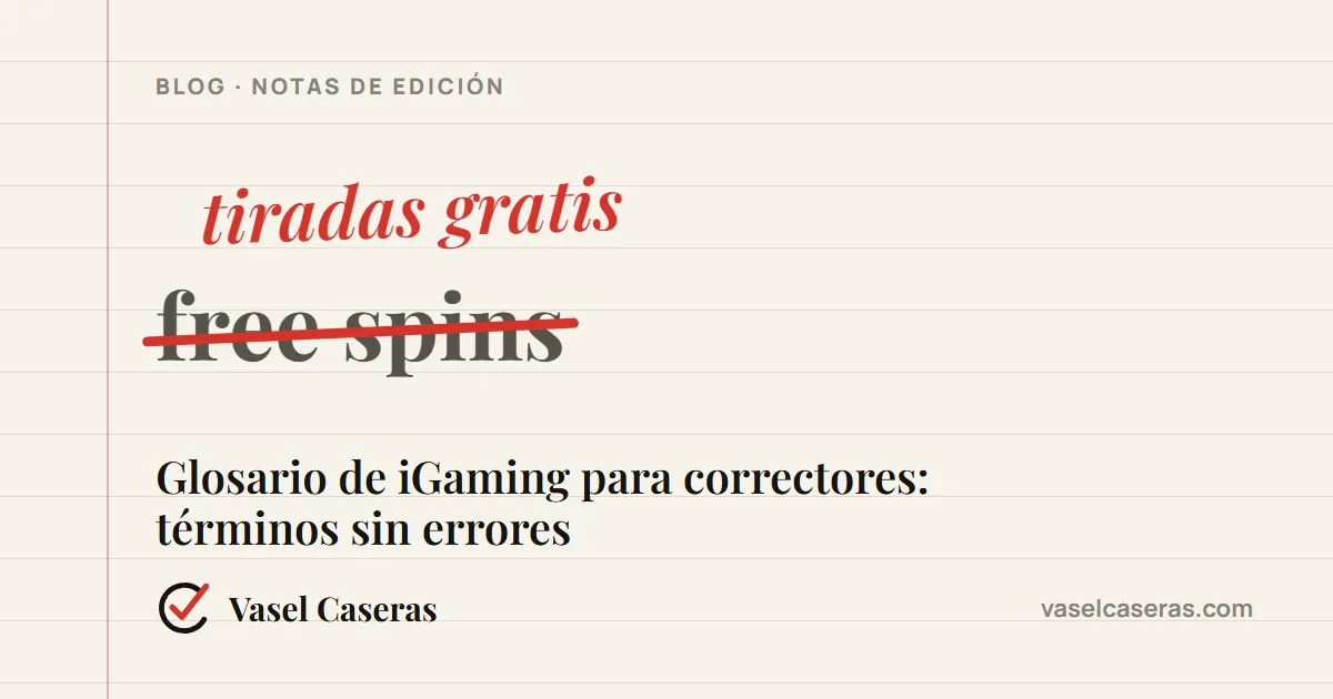 Corrección: «free spins» sustituido por «tiradas gratis»